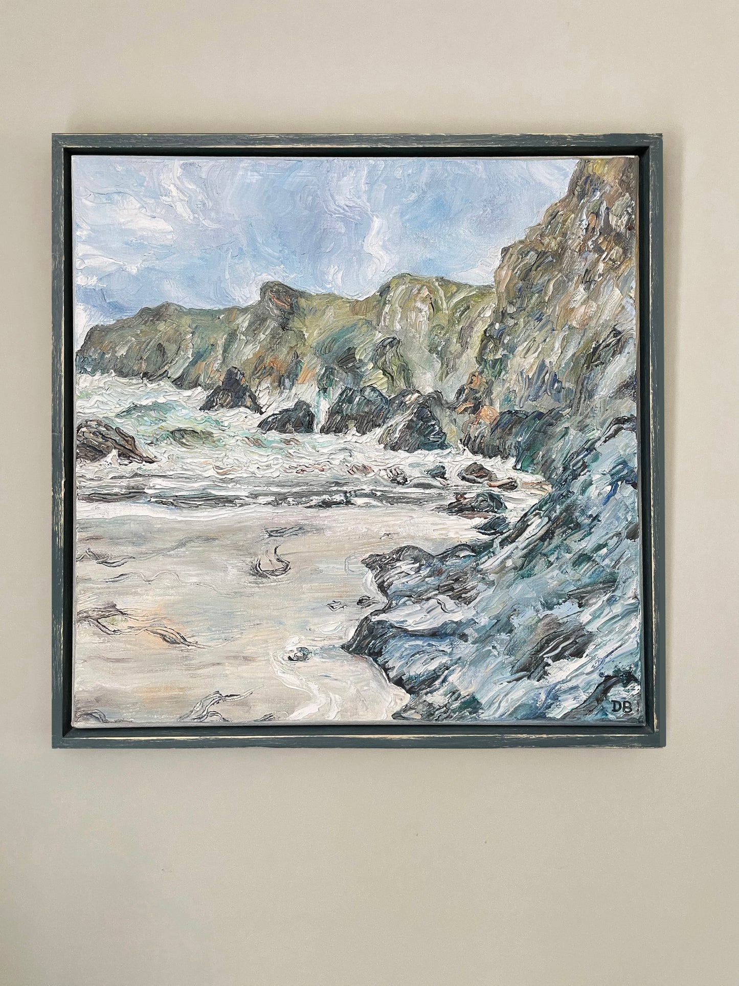 Beach View at Kynance Cove, Cornwall – Original Oil Painting