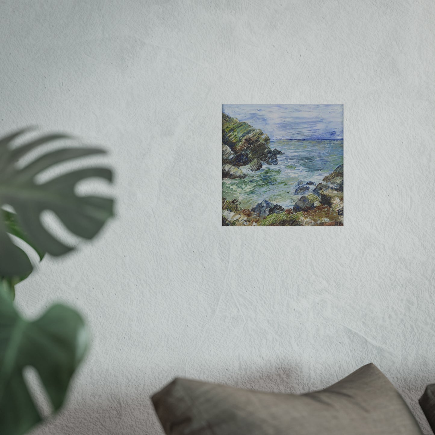 Cadgwith Cove Coastal Seascape Poster – Fine Art Ocean Print