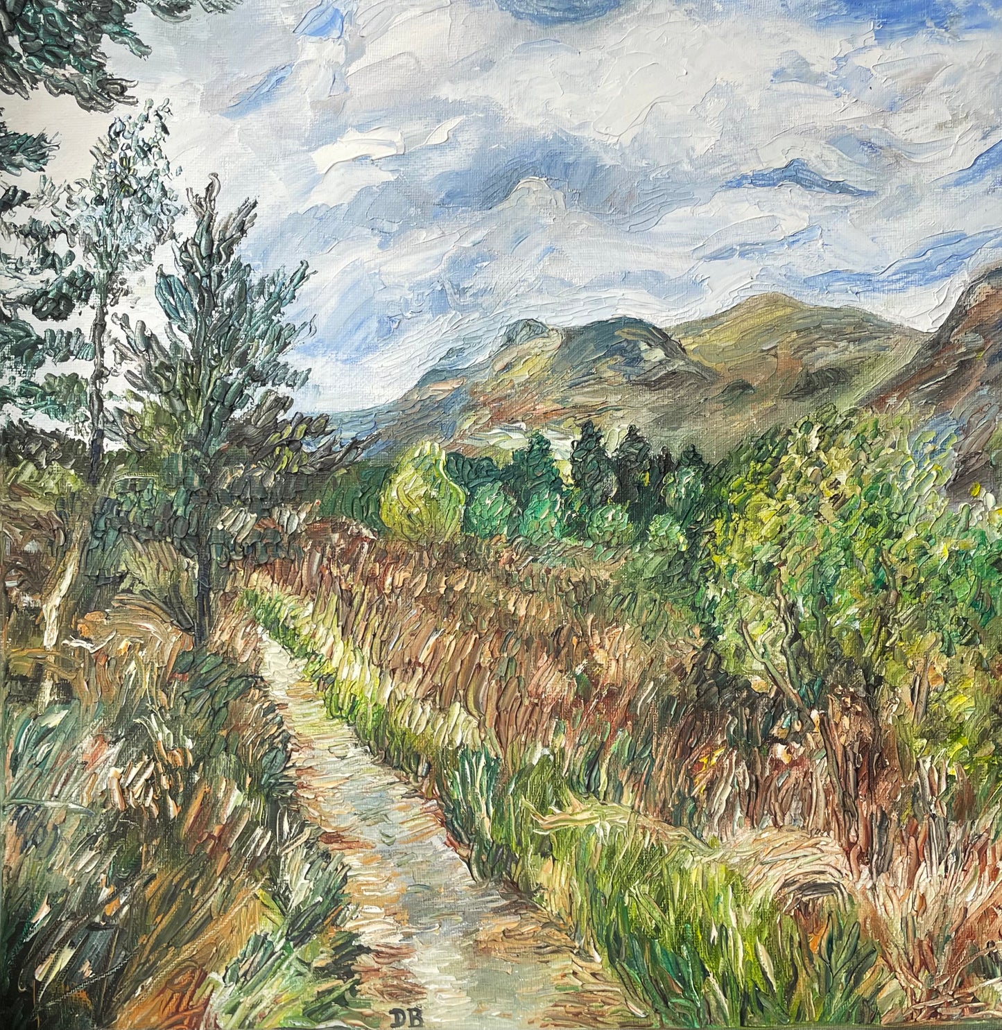 View of Beinn Eighe, Scotland – Original Oil Painting