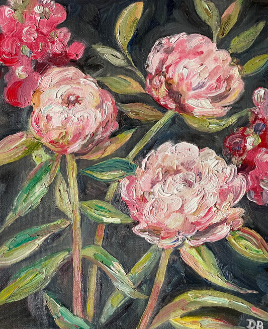 Peonies – Original Oil Painting