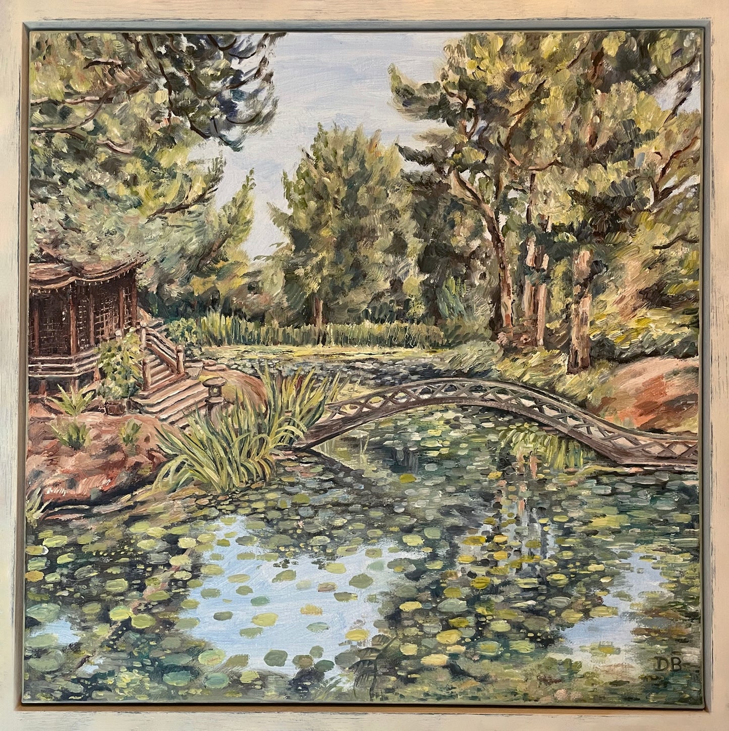 The Japanese Garden, Tatton Park, Cheshire – Original Oil Painting