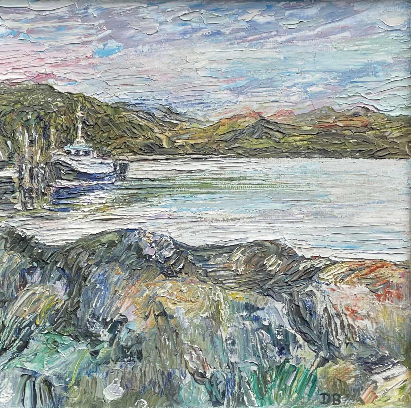 Gairloch Harbour, Scotland – Original Oil Painting