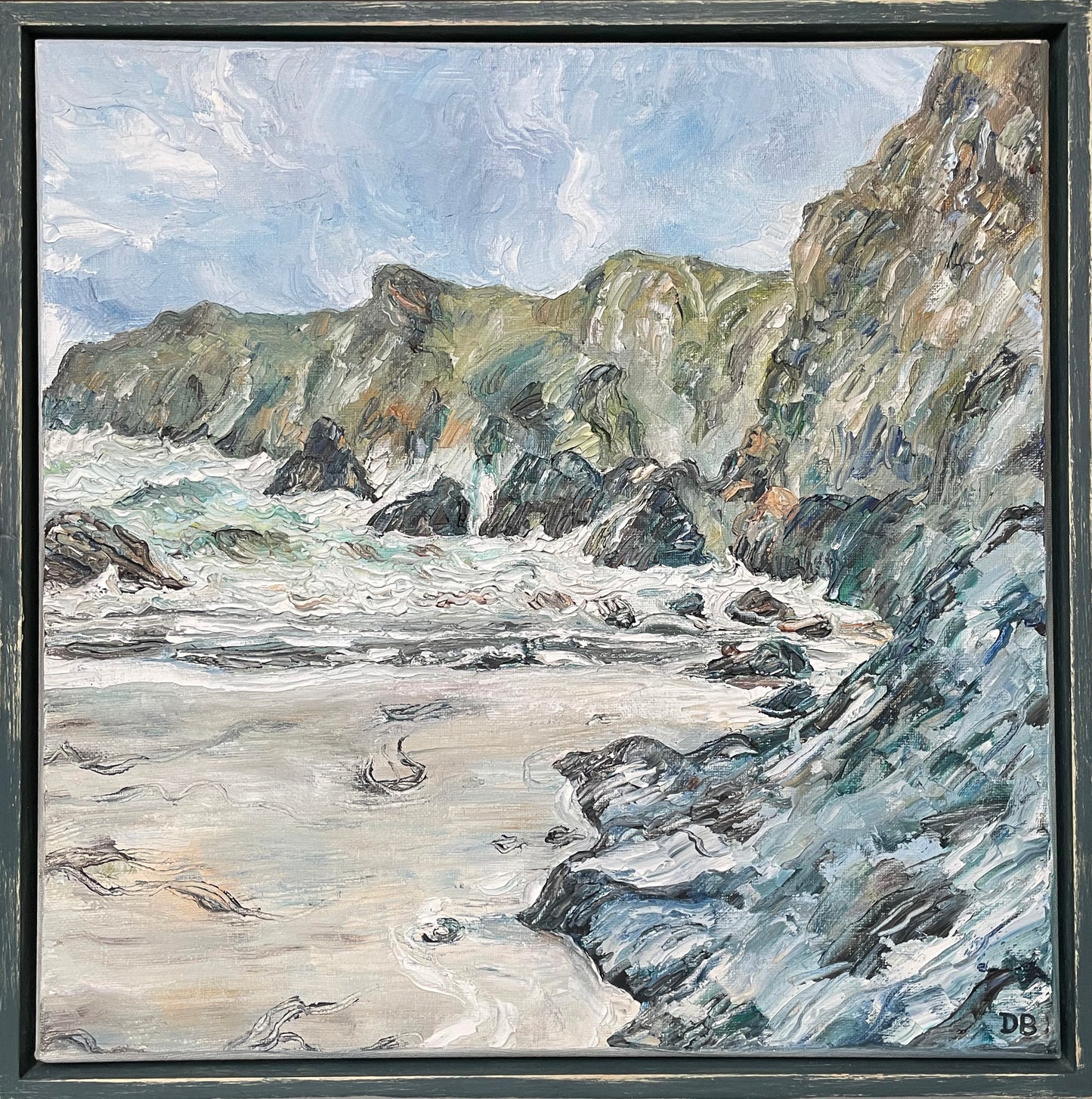 Beach View at Kynance Cove, Cornwall – Original Oil Painting